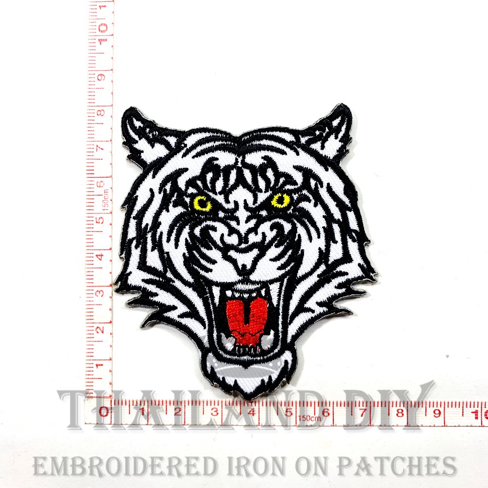 ตัวรีดติดเสื้อ งานปัก ลาย เสือ หัวเสือ ลายสัตว์ Tiger รูปที่ 2