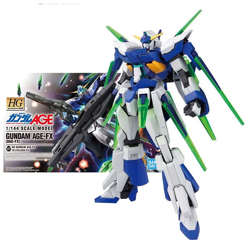 สูงสุดBandai Genuine Gundam Model Kit Anime Figure HG 1/144 AGE 27 AGEFX Collection Gunla Anime Action Figure Toys for C