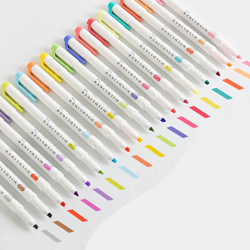 15 สี- Zebra Zebra Zebra Wkt7 Mildliner ปากกามาร์กเกอร์ไฮไลท์สําหรับใช้ในการวาดภาพ