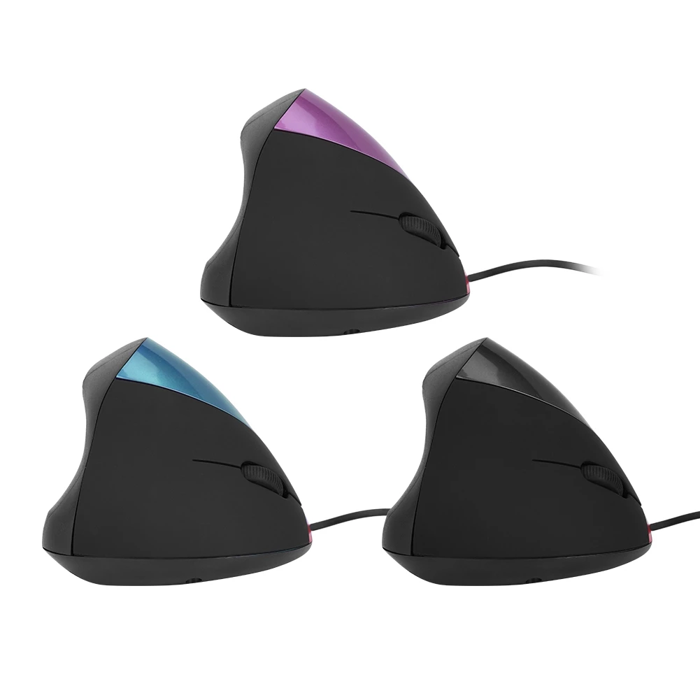เมาส์แนวตั้ง Ergonomic เมาส์ออปติคอลเพื่อสุขภาพ 1200DPI thumbnail 4