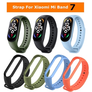 สายนาฬิกาข้อมือซิลิโคน สําหรับ Xiaomi Mi Samrt band 7 Miband 7 mi band7 NFC