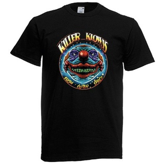 [S-5XL] เสื้อยืด พิมพ์ลายโลโก้ Killer Klowns From Outer Space สีดํา สําหรับผู้ชาย ไซซ์ Xs A 3Xl