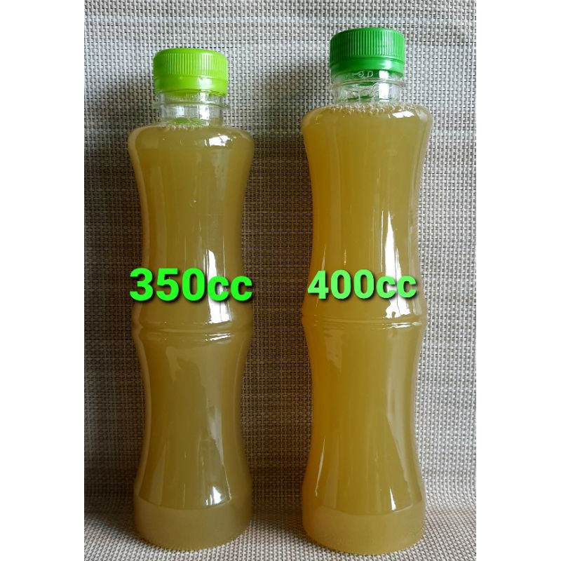 ขวดพลาสติก PET ขนาด 200cc,350cc,400cc ทรงปล้องอ้อย 150ใบ/แพ็ค  พร้อมฝา (1แพ็ค/1 ออเดอร์ เท่านั้นครับ