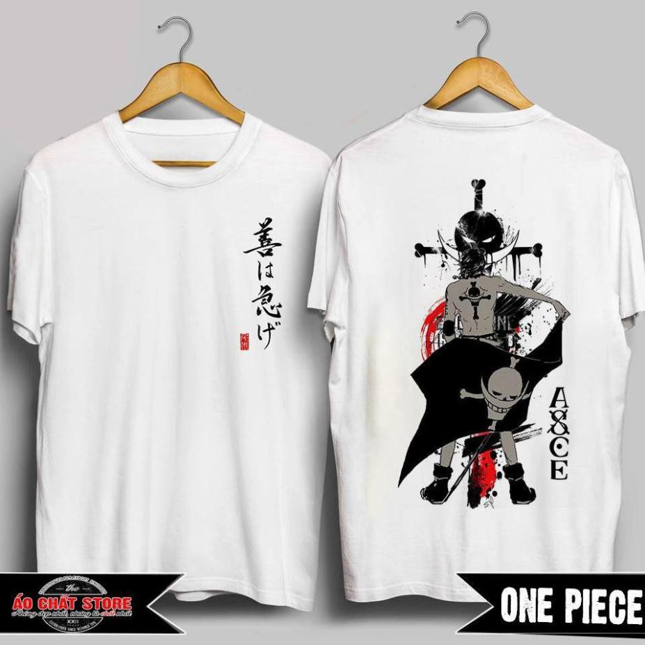 เสื้อยืด EXCELENT ACE FIRE | เสื้อเกาะโจรสลัด ACE ชิ้นเดียว | LUFFY LUFFY LUFFY | โซโลสวยสุดๆ OP11