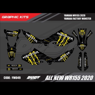 สติ๊กเกอร์วิบาก YAMAHA WR155R 2020 ทั้งคัน Graphic kit สติ๊กเกอร์เคลือบเงา สุดคุ้ม