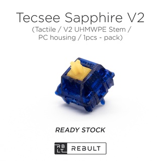 Tecsee Sapphire V2 (UHMWPE Tactile Stem) สวิตช์เชิงกล สําหรับคีย์บอร์ดเชิงกล