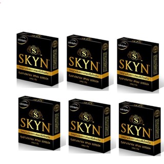 ถุงยาง 52 ไม่มีกลิ่นยาง Lifestyles SKYN ถุงยาง 6 กล่อง (18 ชิ้น)