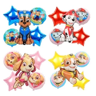 🇹🇭 800 202 ลูกโป่ง ฟอยล์ วันเกิด สังสรรค์ ปาตี้ ลูกโป่ง การ์ตูน สุนัข หมา / Foil Balloon Party Paw cartoon ชุด A