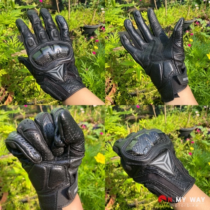 ถุงมือขับมอเตอร์ไซค์ข้อสั้น MOTOWOLF MDL0305 หนังแพะ ทัชสกรีนได้ thumbnail 9