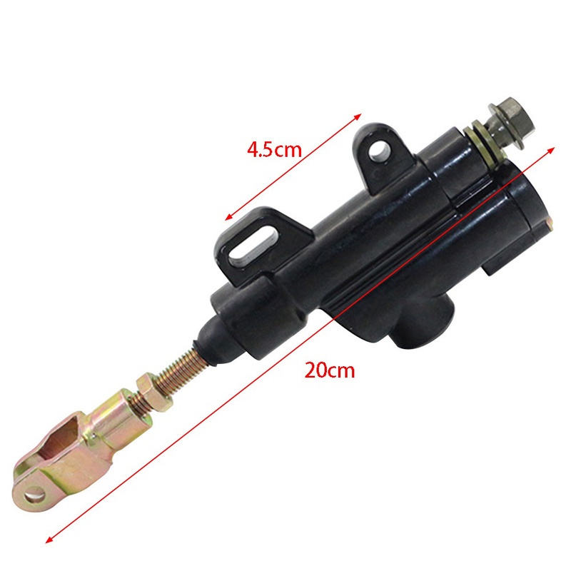 ปั้มกระทุ้งเบรคหลังแต่ง ปั้มกระทุ้งเบรคหลังทรงรถสูตร ใส่น้ำมันเบรคในตัว สีเทาอุปกรณ์เสริม Motocross ATV Quad ATVปั๊มเบรก - รูปที่ 4