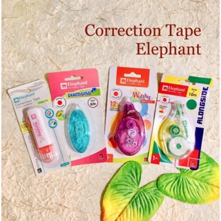 ❤️กลบแล้วทับ ไม่ต้องรอ❤️เทปลบคำผิดตราช้าง Correction Tape Elephant ❤️