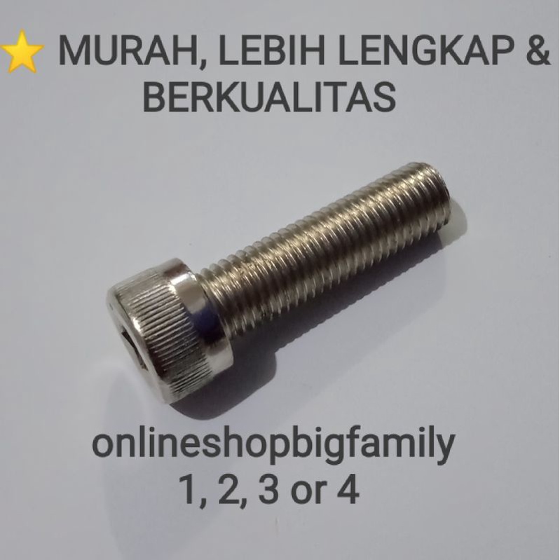 (3 ชิ้น) BOLT L M10X35 (DRAT 14, LENGTH 3.5 CM)