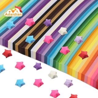 แถบกระดาษ Origami ลายดาว 27 สี 2060 แผ่น สําหรับตกแต่ง