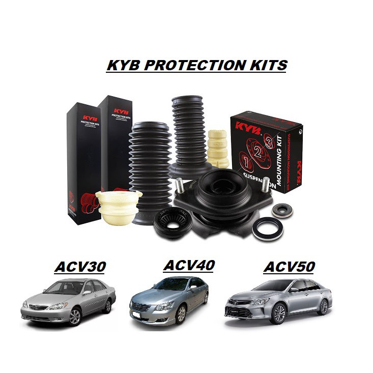 KYB เบ้าโช๊คอัพ Toyota Camry ACV30 ACV40 ACV50 ลูกปืนเบ้าโช๊ค ยางกันฝุ่น กันกระแทก แคมรี่ คัมรี่ kayaba ราคาต่อข้าง