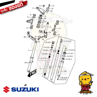 ถ้วยคอนอก ตัวบน RACE, OUTER UPPER แท้ Suzuki GD110 - GD110HU - ลูกปืน แผงคอ ถ้วยคอ ยางกันฝุ่น ซีล