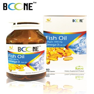 น้ำมันปลา มี DHA EPA สูง ราคาประหยัด!! BOONE Omega-3 Fish oil 3322 TG &amp; Vitamin E 30แคปซูล