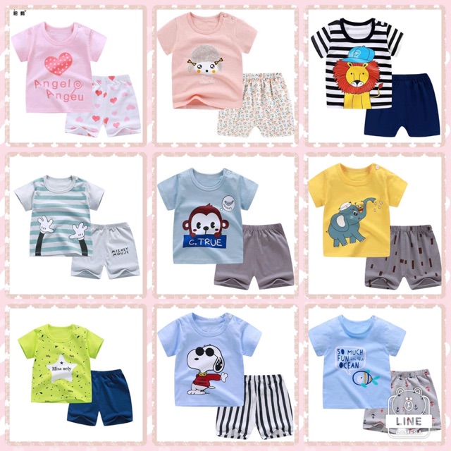 📮พร้อมส่ง ไซส์ 110 🔥ชุดแขนสั้น 59 บาท‼️