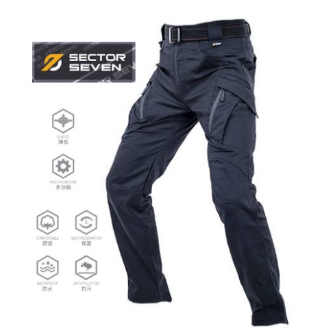 กางเกง Sector Seven IX9 ดำ ผ้ายืด กันน้ำ (ของแท้)