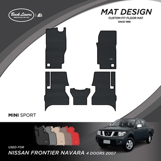 พรมปูพื้นรถยนต์เข้ารูปสำหรับ Nissan Frontier Navara รุ่น4 ประตู (ปี 2007-2014)