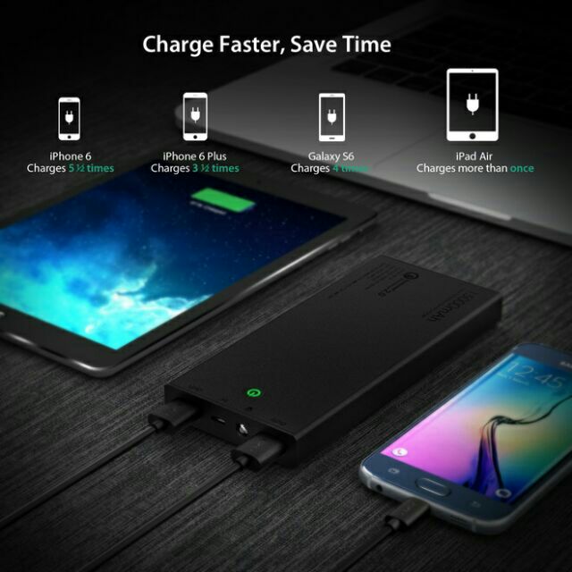Aukey Slim PowerBank Qualcomm Quick Charge 2.0 15000 mAh