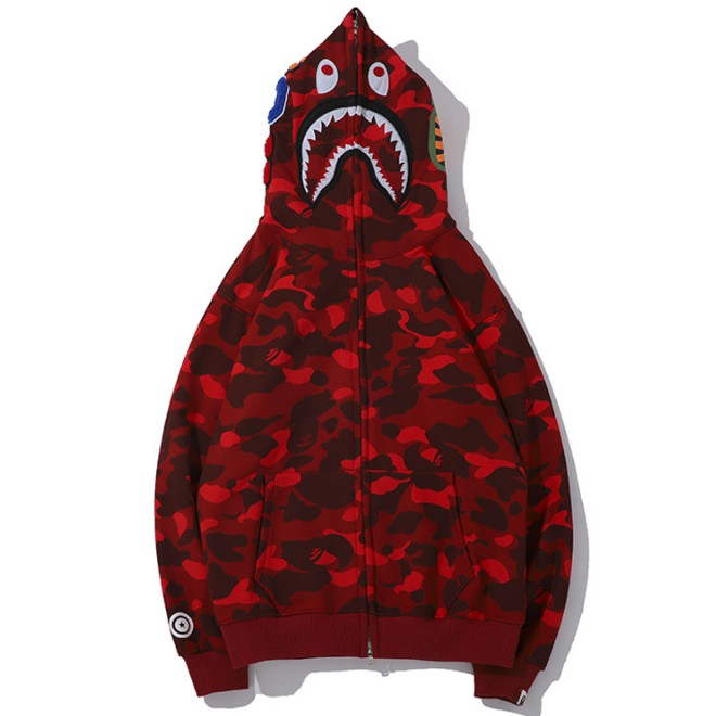 BAPEe เสื้อแจ็คเก็ตคลุมด้วยผ้าแบบลำลองสำหรับบุรุษและสตรีแบบใหม่ส่องสว่าง - รูปที่ 5