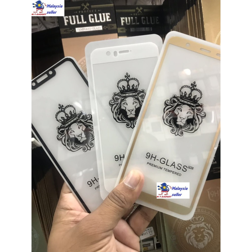 Samsung J4 J6 J7 J8 PLUS 2018 J2/4 Core MAX กระจกนิรภัยกาวเต็ม