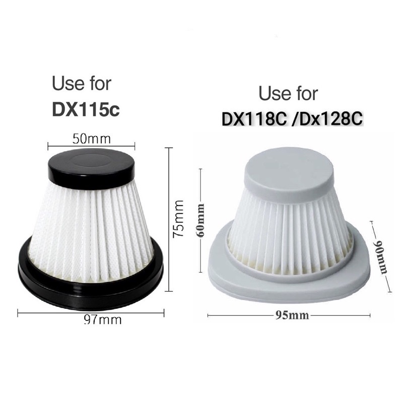 แกนกรอง Hepa สําหรับเครื่องดูดฝุ่น Deerma DX115C และ DX 118C/128C