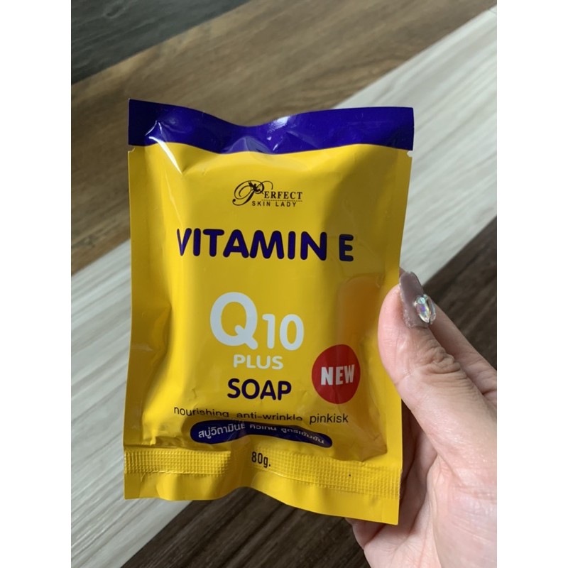 สบู่ วิตามินอี vitamin E Q10 plus soap