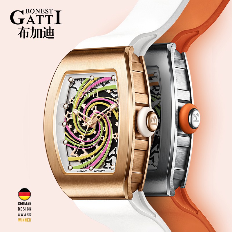 German Bugatti Direct นาฬิกาข้อมือสไตล์เรียบง่ายและหรูหราสําหรับสตรี ...