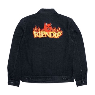 SLUM LTD - Ripndip SM22 Devils Work Denim Jacket Black Wash