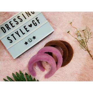 dressingstyle | DS013 (พร้อมส่ง) ที่คาดผมขนเทียมนุ่มๆ แฟชั่นเกาหลี