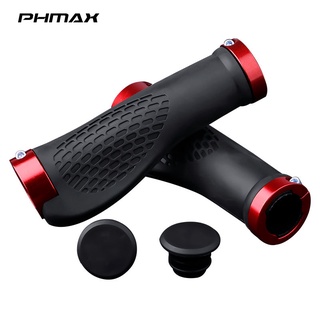 Phmax ปลอกแฮนด์บาร์ ยางนิ่ม อะลูมิเนียมอัลลอย กันลื่น สําหรับรถจักรยาน MTB