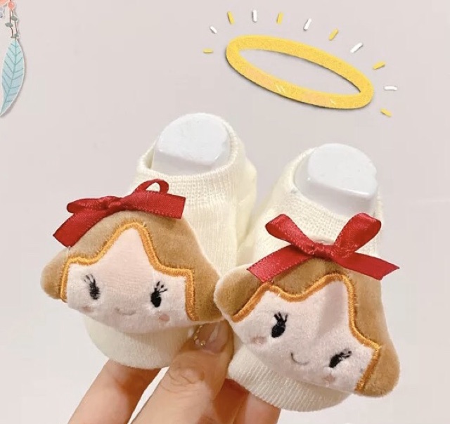 Link4 :: [พร้อมส่ง] ถุงเท้าเด็ก มีกันลื่น 0-3 ปี มีลายอื่นต่อlink1,2,3หน้าร้านคะ