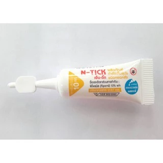 N-tick 1 กล่องเล็ก (1 หลอด)ยาหยดกำจัดเห็บหมัด ผลิตภัณฑ์ป้องกันหมัดและเห็บ สุนัข วอส.เลขที่ 583/2560