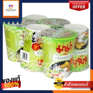 มาม่าคัพเส้นหมี่น้ำใส 50 กรัมX6MAMA CUP RICE VERMICELLI 50 GX6