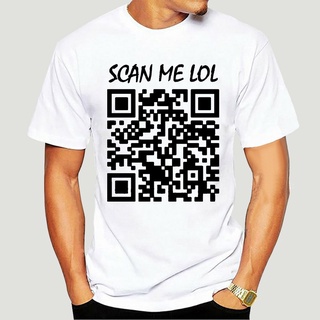 ใหม่ เสื้อยืดลําลอง แขนสั้น พิมพ์ลาย QR Bar code Rick Rolled Funny Prank Never gonna give you up Rick Astley 9263X สําหร