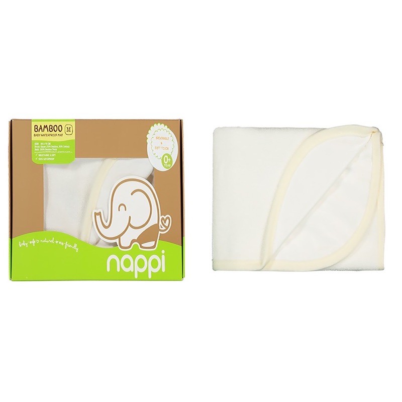 ผ้ารองที่นอนกันน้ำใยไผ่ Nappi Baby (ถูกกว่าใน shop)