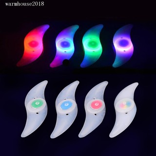 2 x Bike Biking Bicycle Triathalon Wheel Lightening Style Green LED Reflector