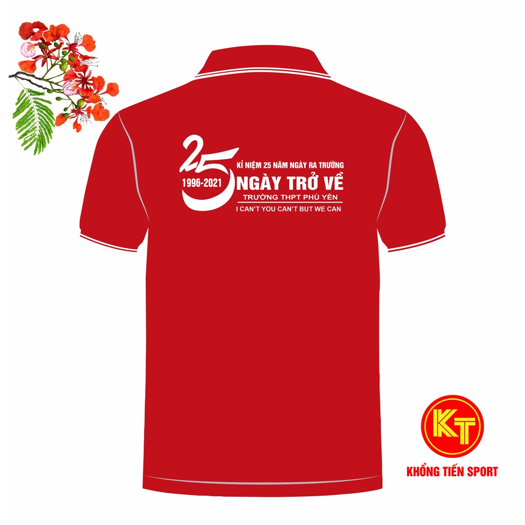 เสื้อยืดแขนสั้นคอปก 25th Class Reunion Uniform สําหรับไปโรงเรียน