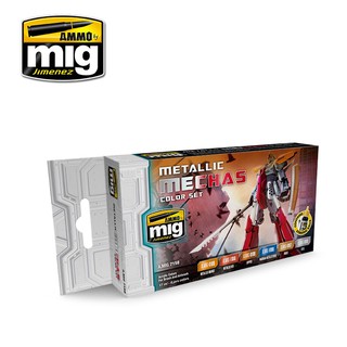 Ammo By MIG - AMIG7158 METALLIC MECHAS COLOR SET