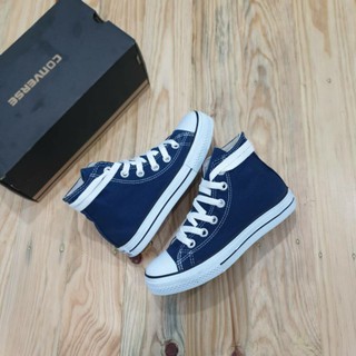 Converse Allstar Classic Hi Navy รองเท้าผ้าใบลําลองสําหรับเด็ก