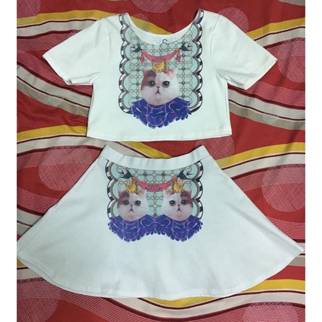 ชุดSET งานป้ายSiLLA ลายแมว