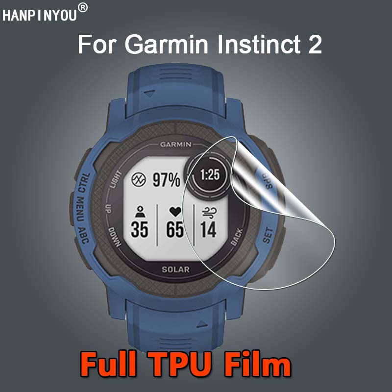 สําหรับ Garmin Instinct 2 สมาร์ทวอทช์ บางพิเศษ ใส บาง นิ่ม TPU ฟิล์มไฮโดรเจล ป้องกันหน้าจอ - ไม่ใช่กระจกนิรภัย