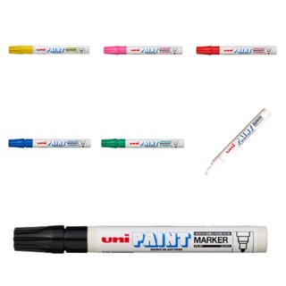 UNI PX-20 ปากกาเพ้นท์มาร์คเกอร์ ปากกาน้ำมัน ปากกาเขียนครุภัณฑ์ ปากกาเขียนยาง ปากกาmarkerลบไม่ออก หลากสี
