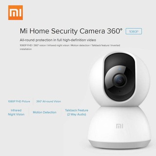 [ศูนย์ไทย] ของแท้!! Mi Home Security Cam 360 1080P / กล้องวงจรปิดรุ่น 360องศา (FullHD) รับประกันศูนย์ไทย 1ปี