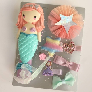 Mermaid Hair Box Set เครื่องประดับ หวี กิ๊บ สำหรับเด็ก