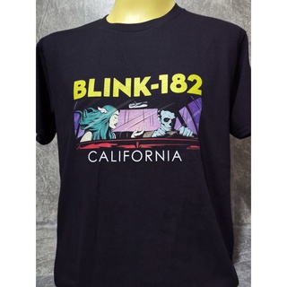 เสื้อยืดฤดูร้อนcalเสื้อวงนำเข้า Blink-182 California Travis Barker Transplants Avril Lavigne Green Day Pop Punk Rock Sty