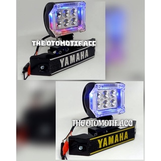 [Package] ไฟหน้ารถจักรยานยนต์ led 4594 6 ตา สีแดง และสีน้ําเงิน สําหรับ Yamaha RX KING 6