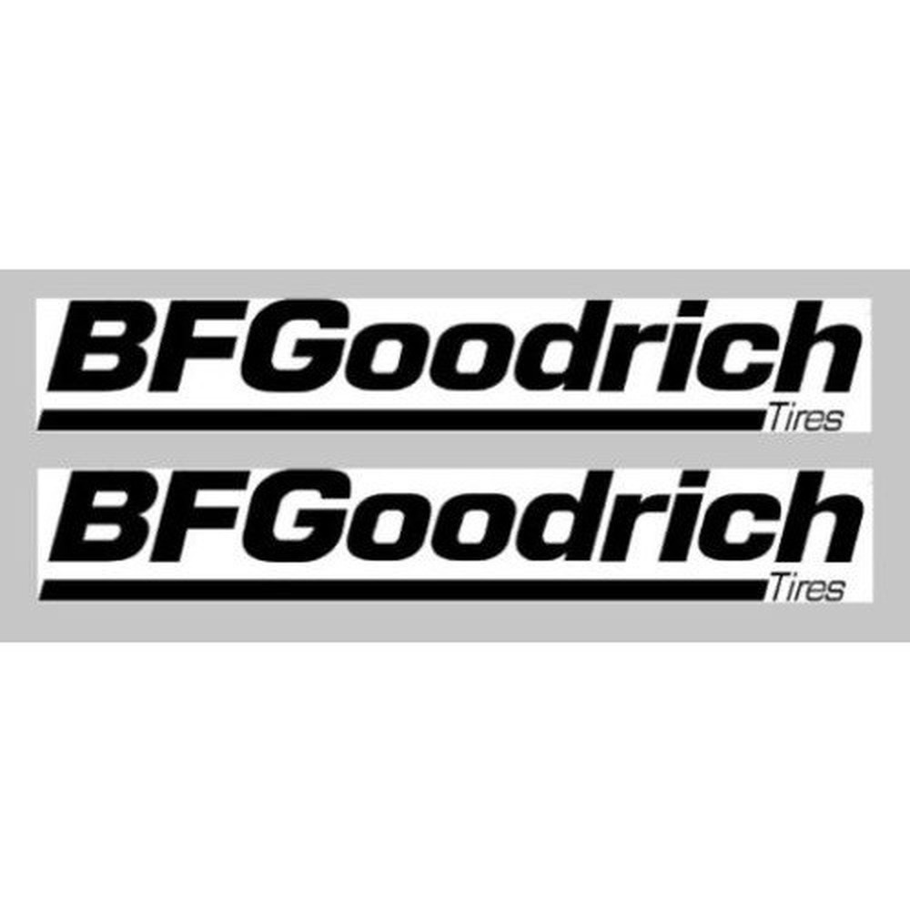 (2 ชิ้น) BFGoodrich Rubber BFG Decals สติ๊กเกอร์
