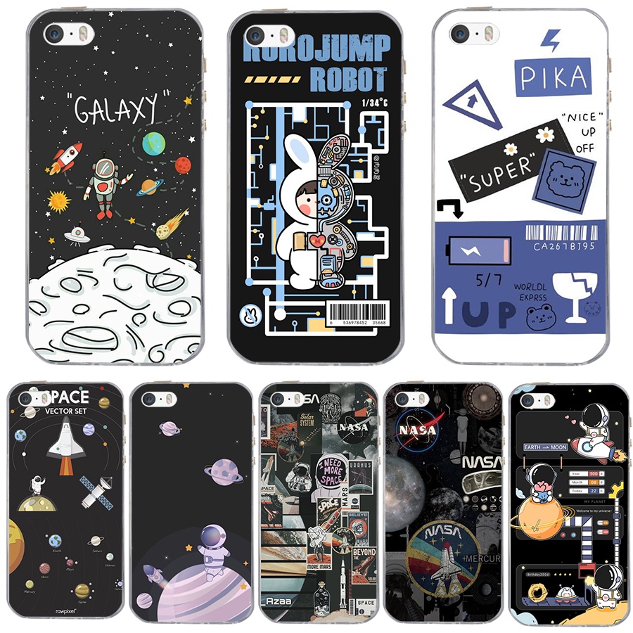 สําหรับiPhone 5/5S/se2016 6/6s 7/se2020/se2022 11/11pro ซิลิโคนนุ่ม TPU เคสโทรศัพท์ด้านหลัง